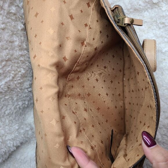 Fossil Tan Leather Saddlebag Crossbody Purse - Picture 6 of 8